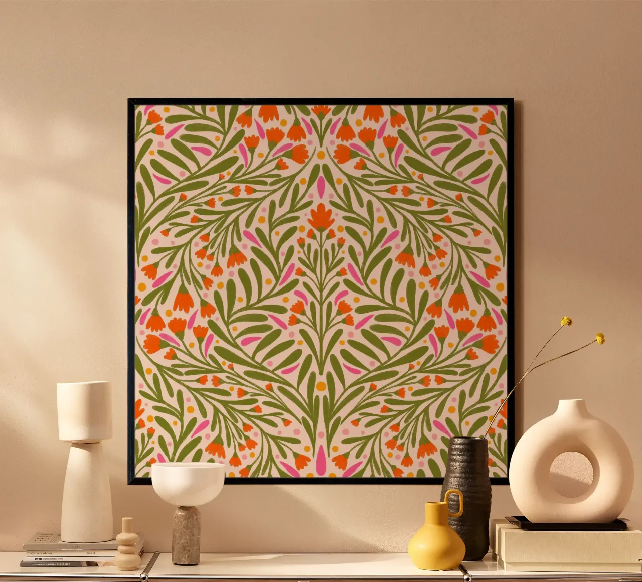 Spring flowers pattern poster by Wackapacka