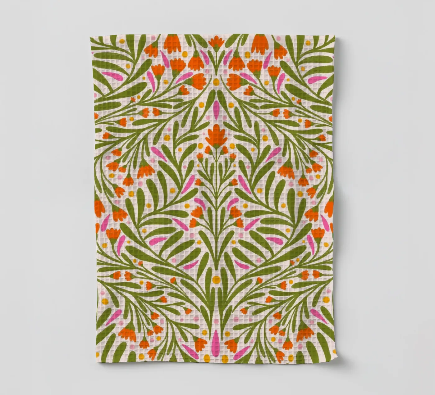 Frühlingsblumen Muster Geschirrtuch von Wackapacka