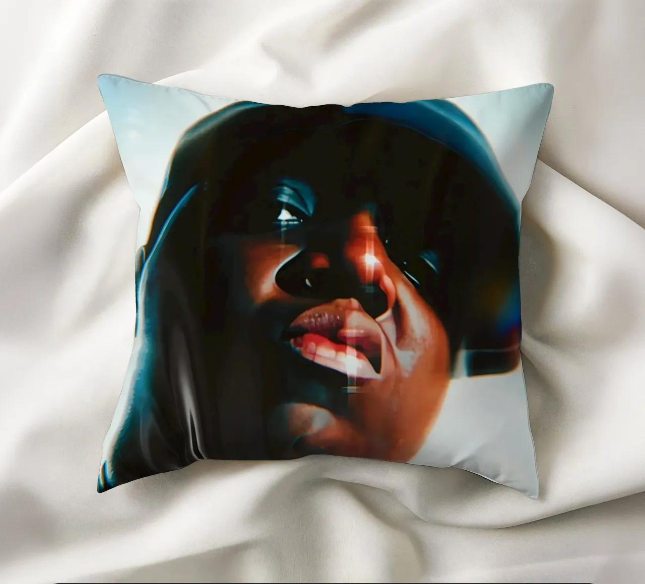 Biggię Smalls cuscino da Low poly art