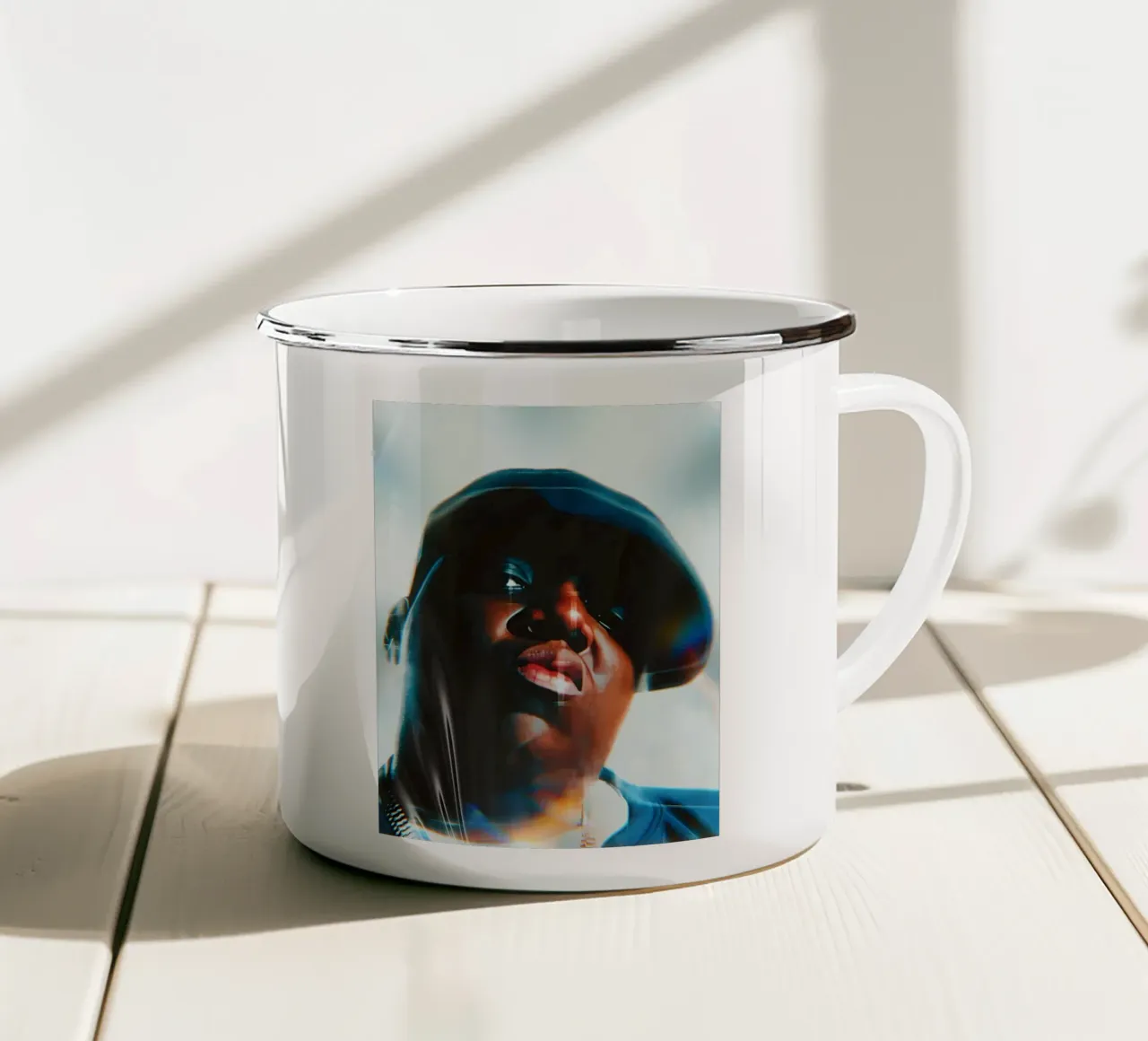 Biggię Smalls tazza in smalto da Low poly art