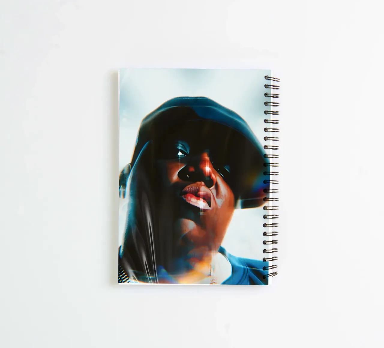 Biggię Smalls spiral notebook by Low poly art