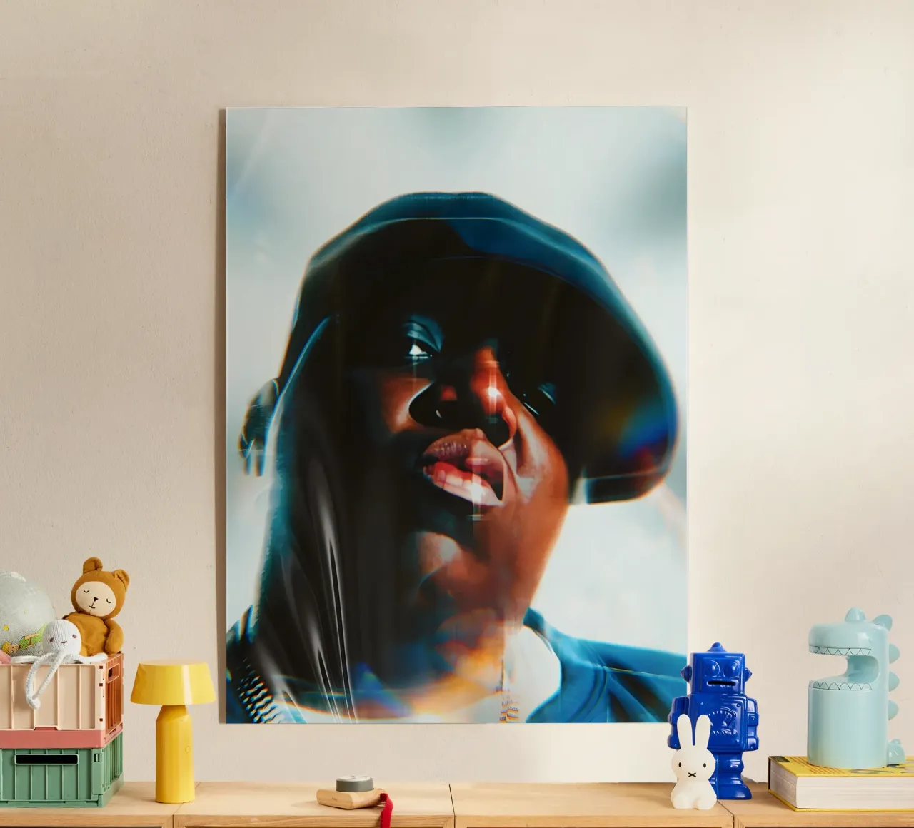 Biggię Smalls plexiglass da Low poly art