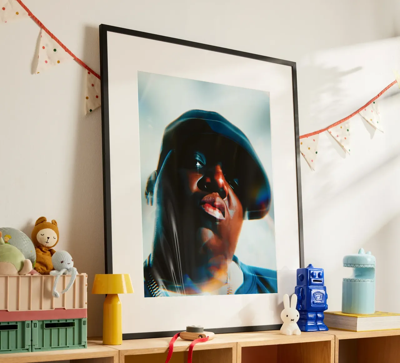 Biggię Smalls carta hahnemühle da Low poly art