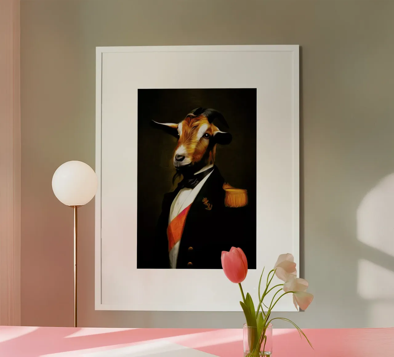 Dietrich poster con telaio in plastica da Tein Lucasson