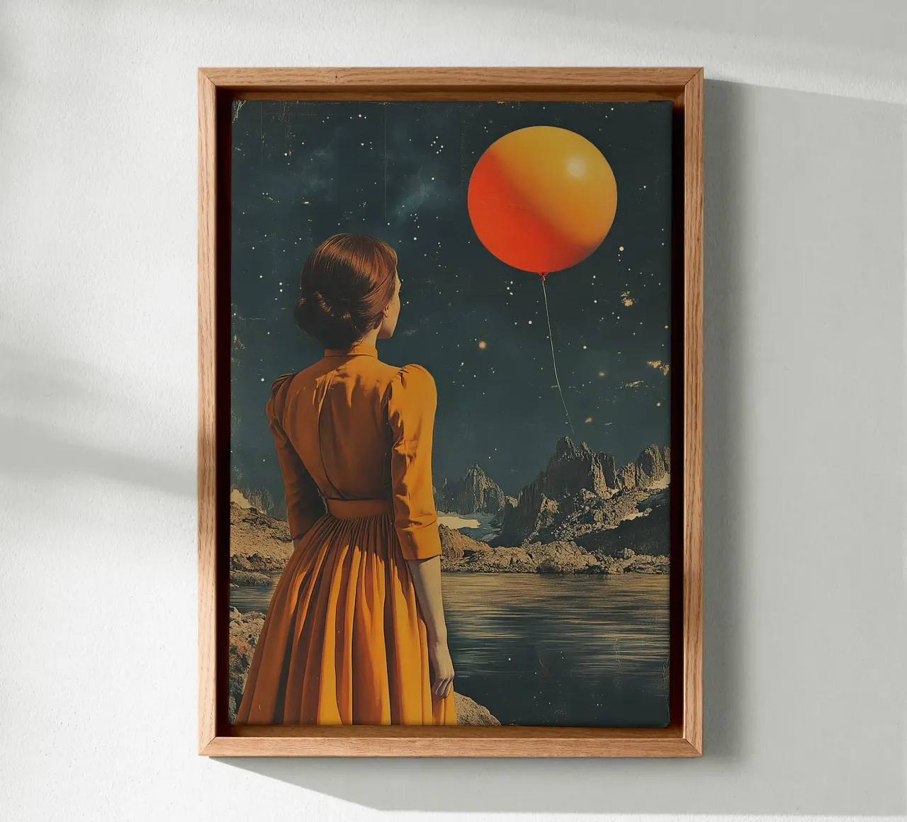 Stelle d'epoca tela con Cornice a cassetta da Nikis Art Studio
