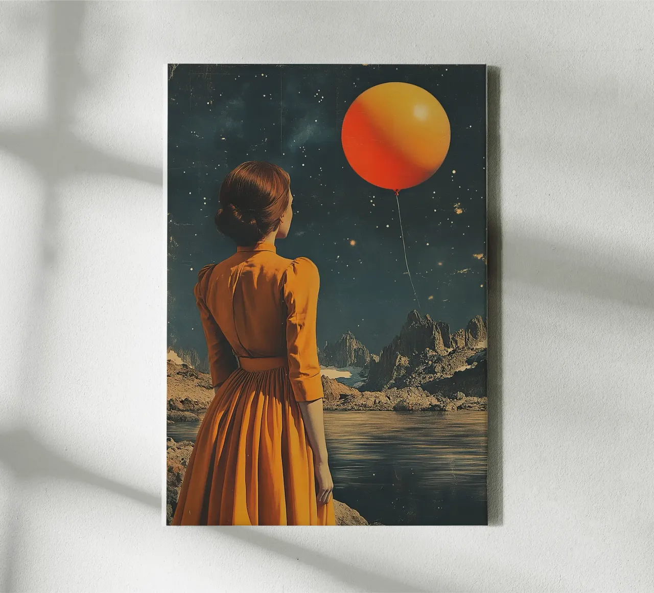 Stelle d'epoca tela con Cornice a cassetta da Nikis Art Studio