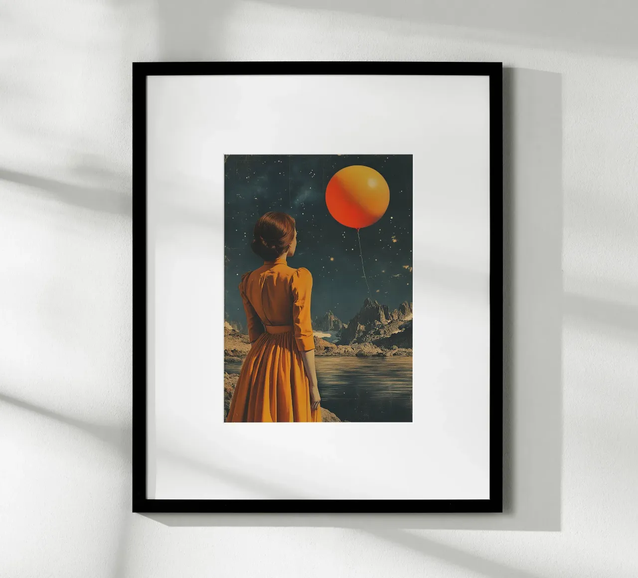 Stelle d'epoca poster con telaio in alluminio da Nikis Art Studio