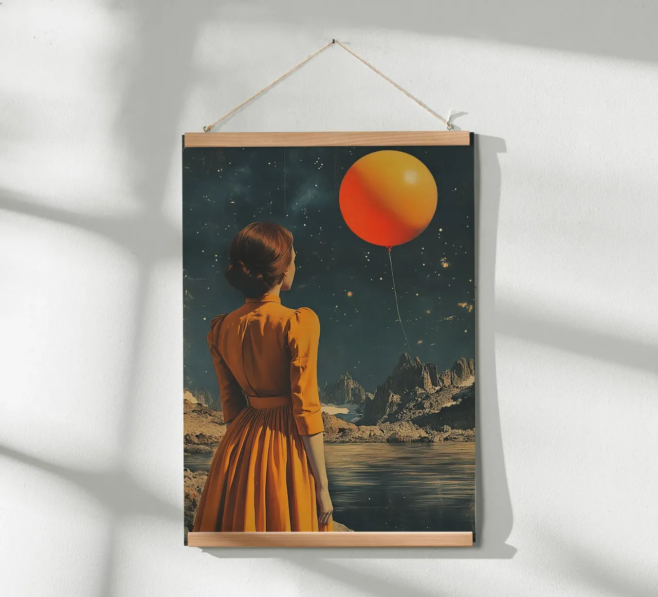 Stelle d'epoca poster con telaio in alluminio da Nikis Art Studio
