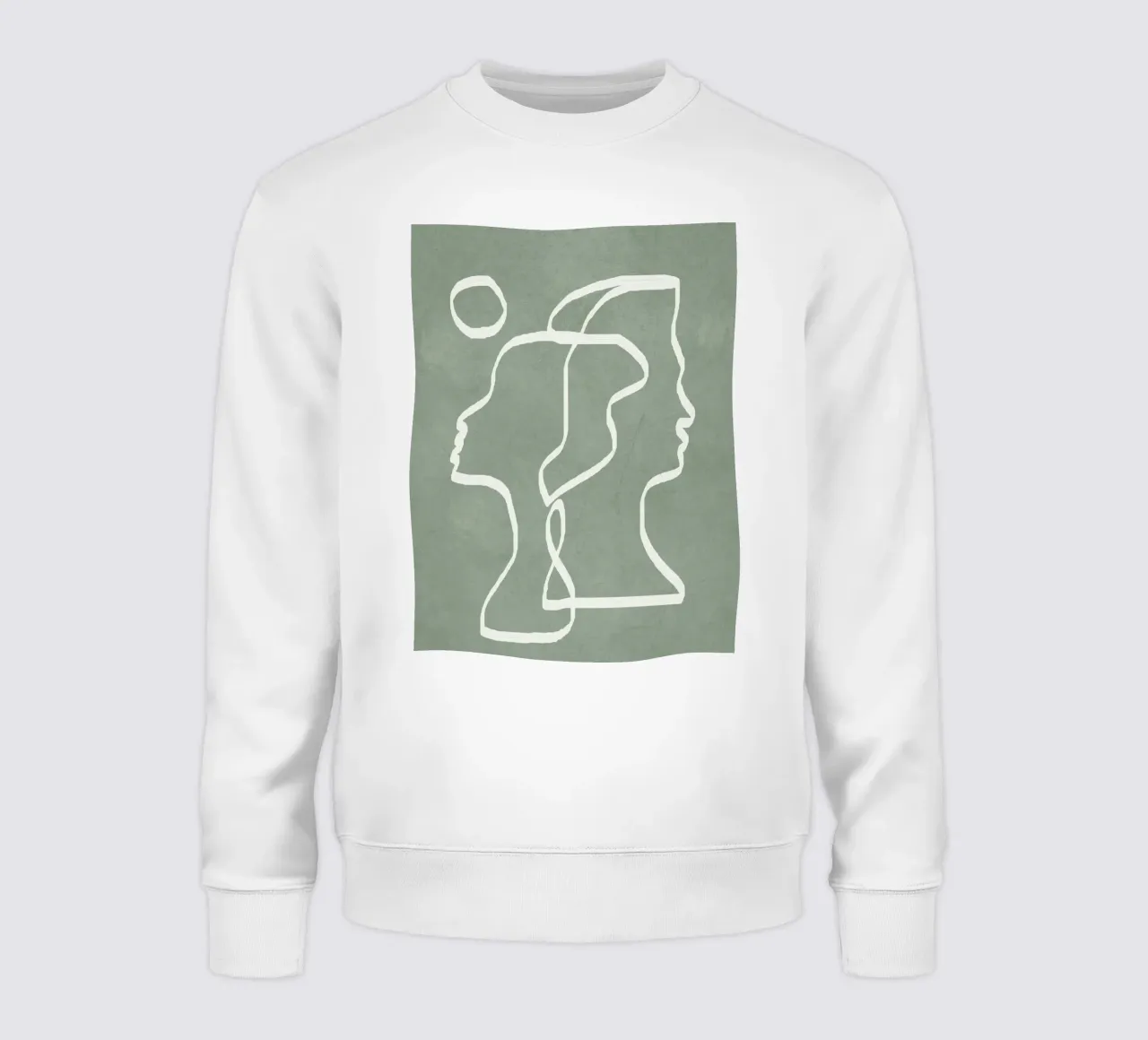 Abstract Faces felpa da Flow Line