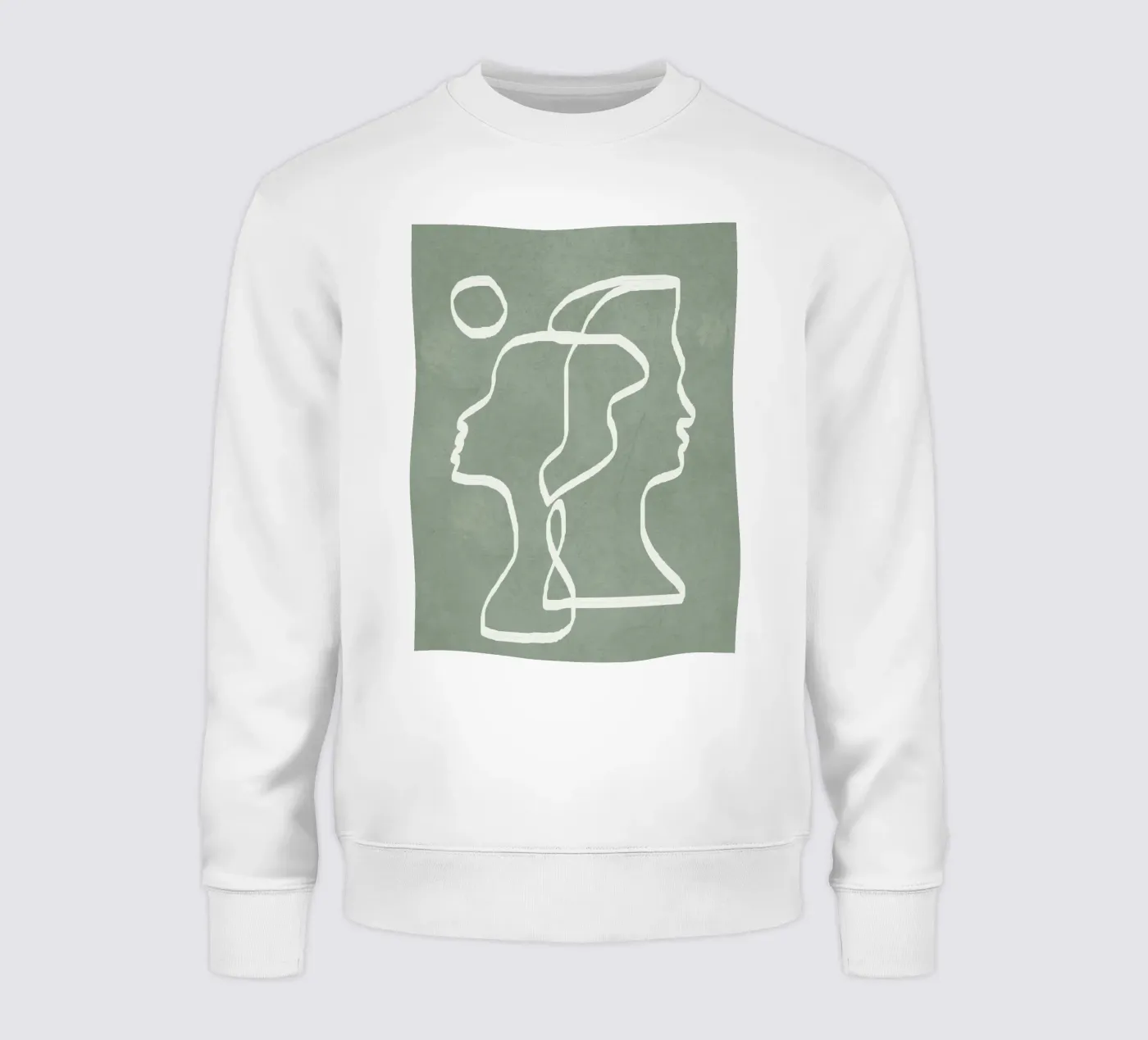 Abstract Faces felpa da Flow Line