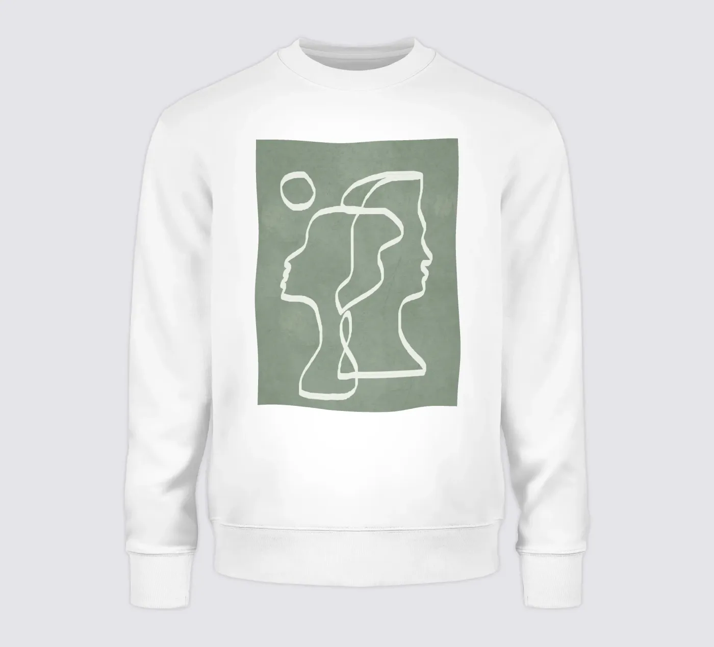 Abstract Faces felpa da Flow Line