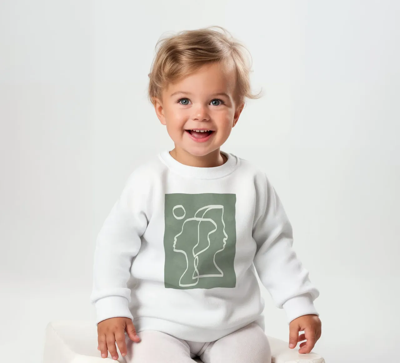 Abstract Faces sudadera de bebé de Flow Line