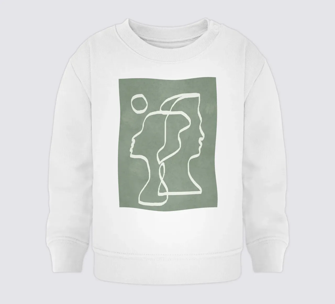 Abstract Faces felpa neonato da Flow Line