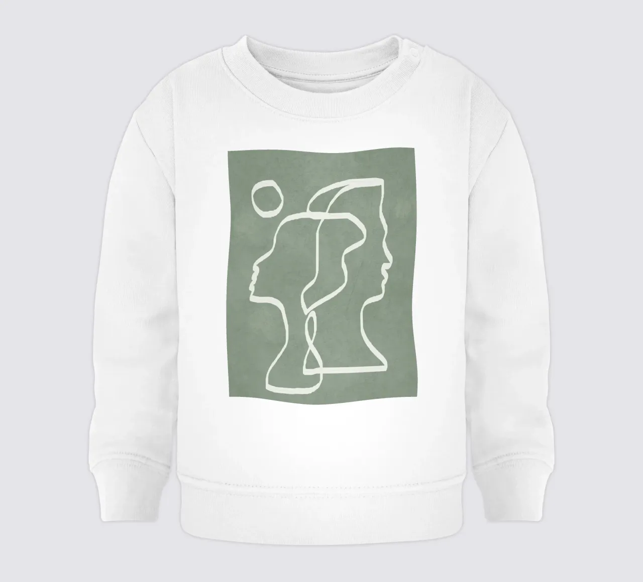 Abstract Faces felpa neonato da Flow Line