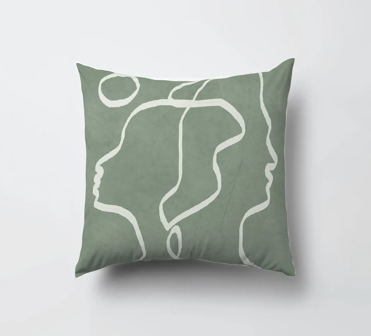 Abstract Faces cuscino da Flow Line