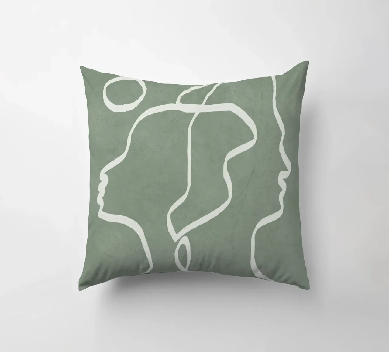 Abstract Faces cuscino da Flow Line