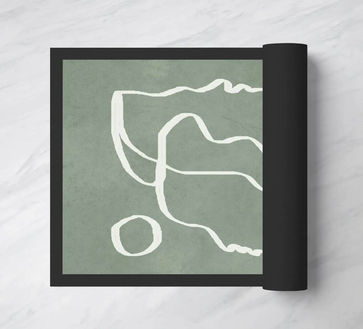 Abstract Faces doormat by Flow Line