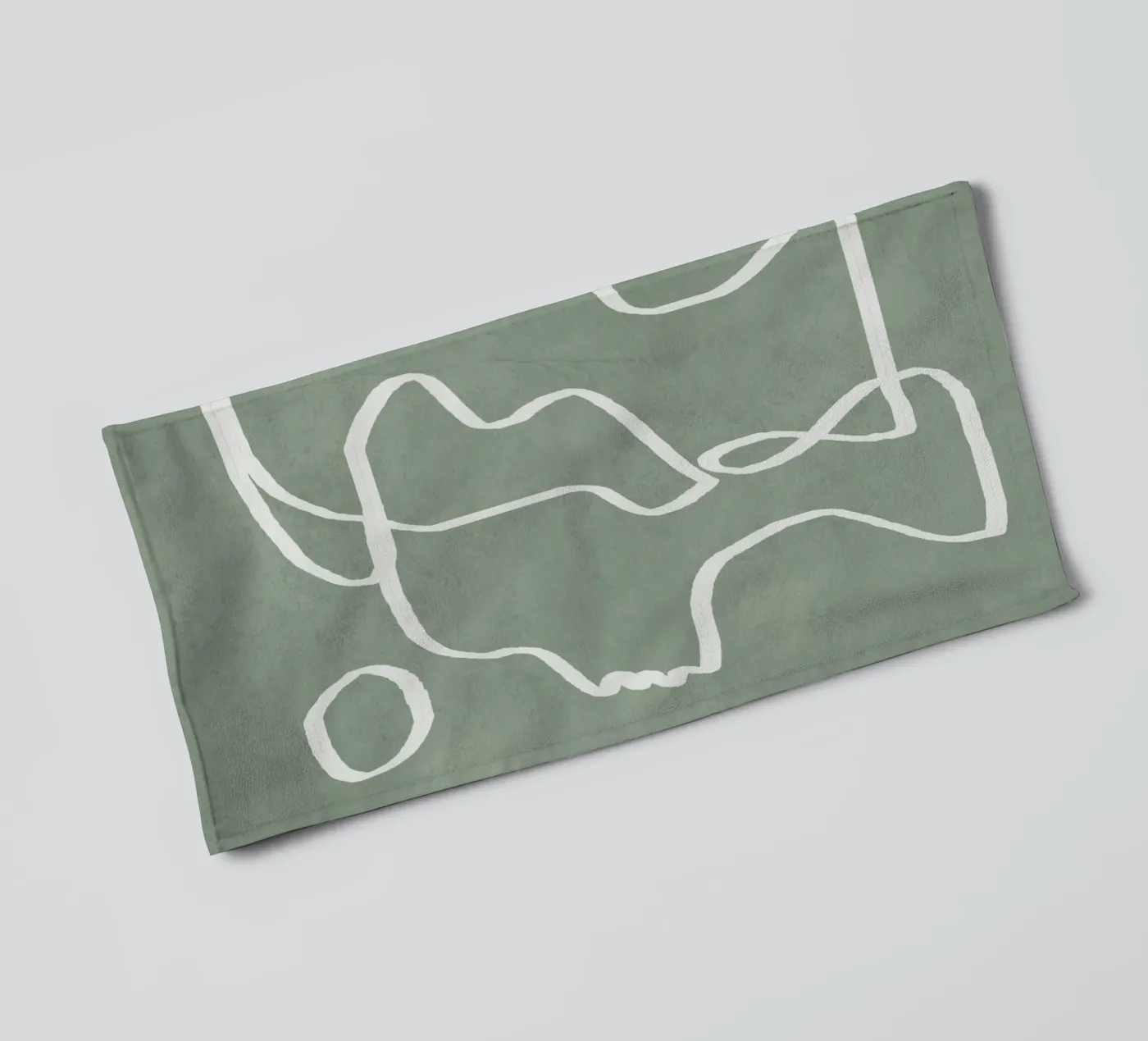 Abstract Faces towel by Flow Line