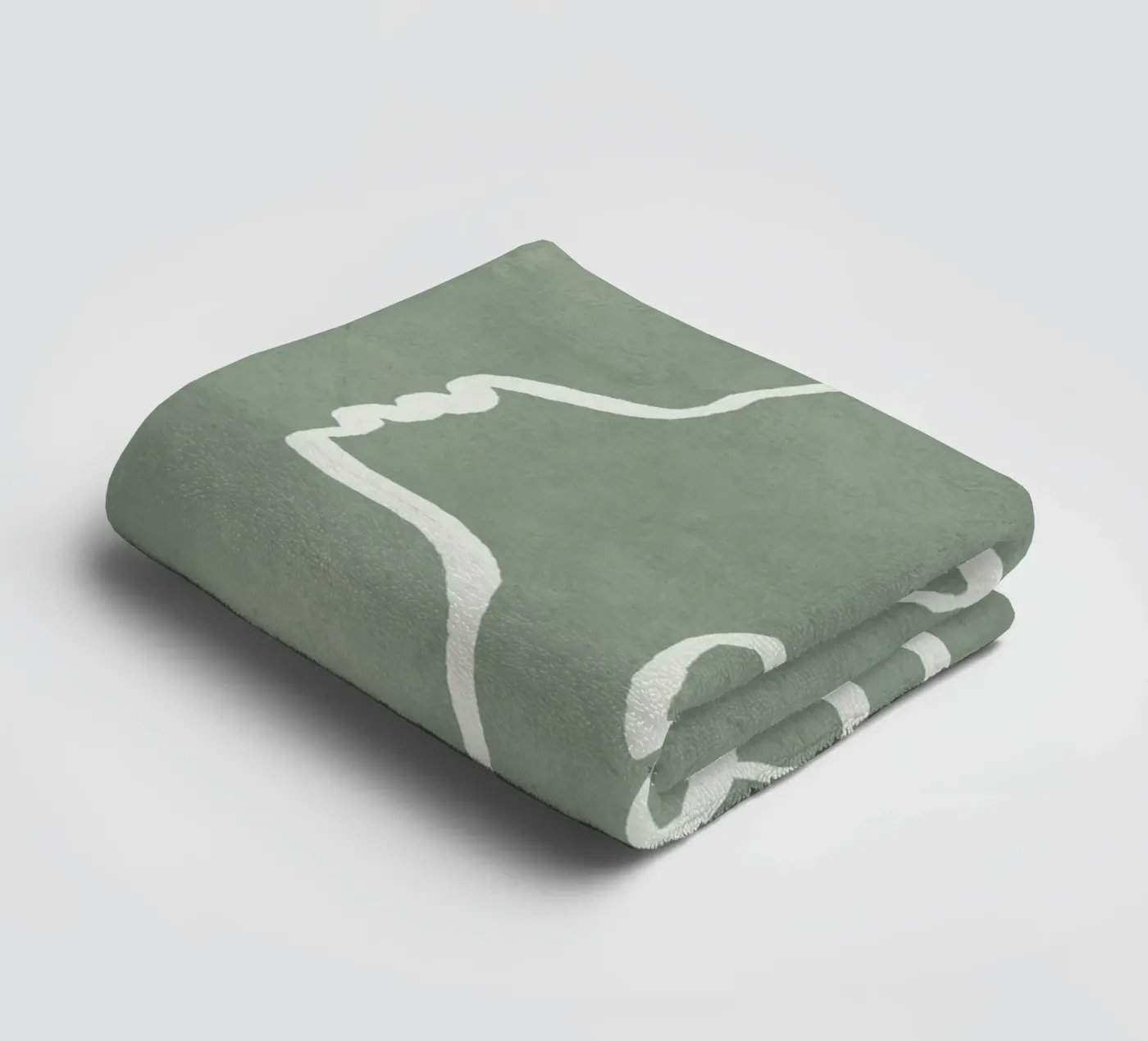 Abstract Faces towel by Flow Line