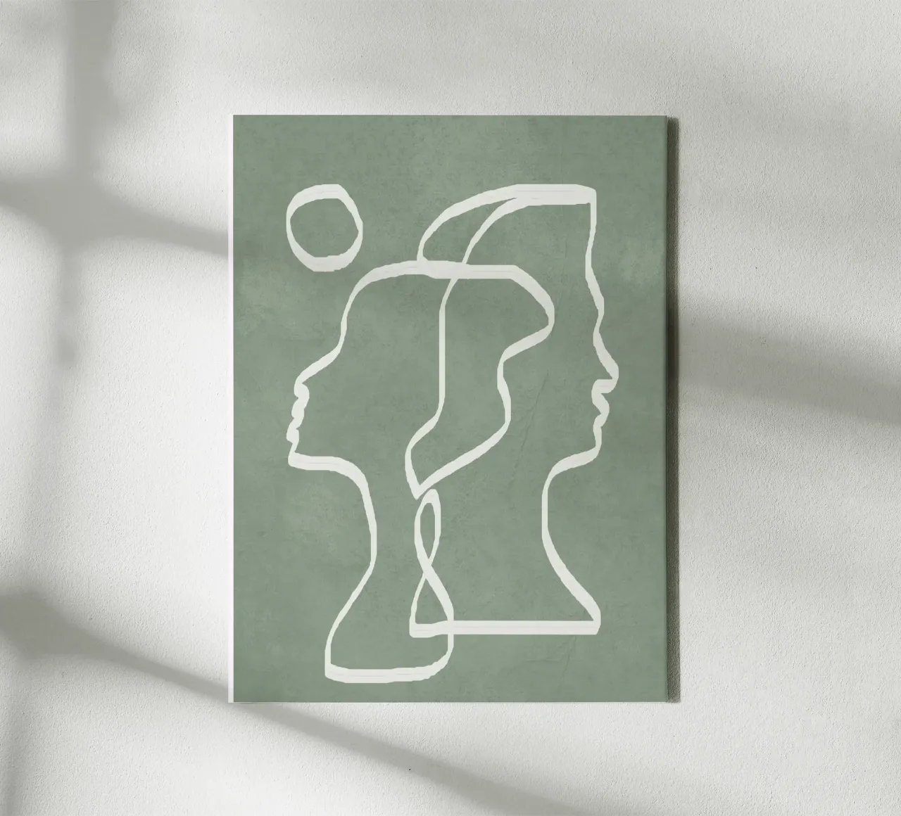 Abstract Faces tela con Cornice a cassetta da Flow Line