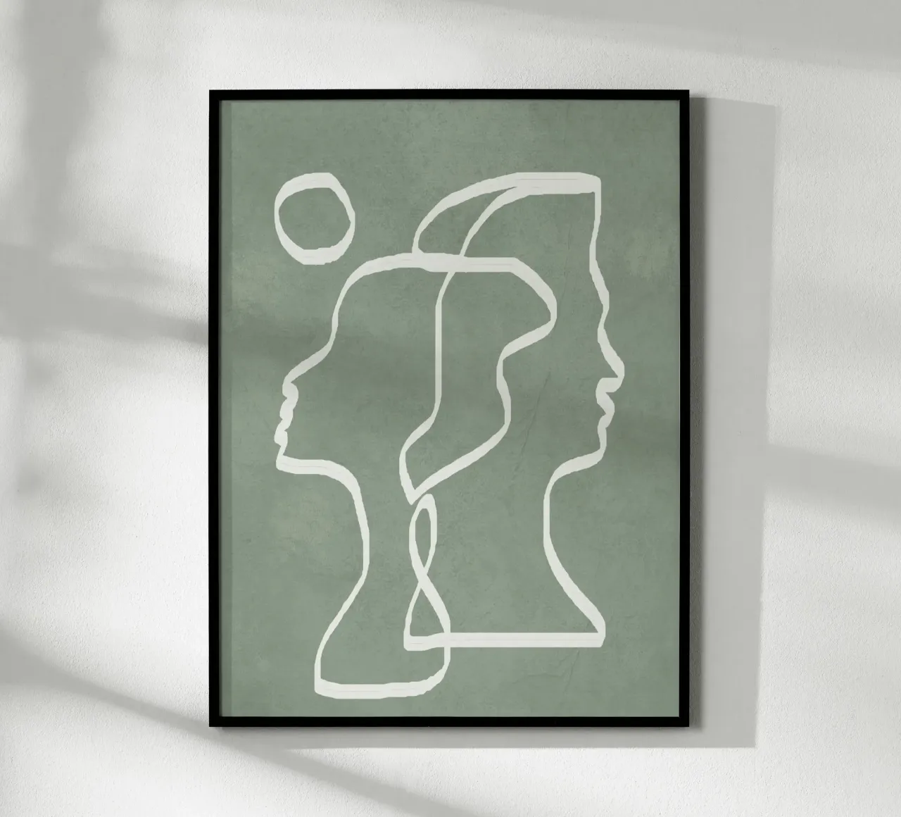 Abstract Faces poster by Flow Line