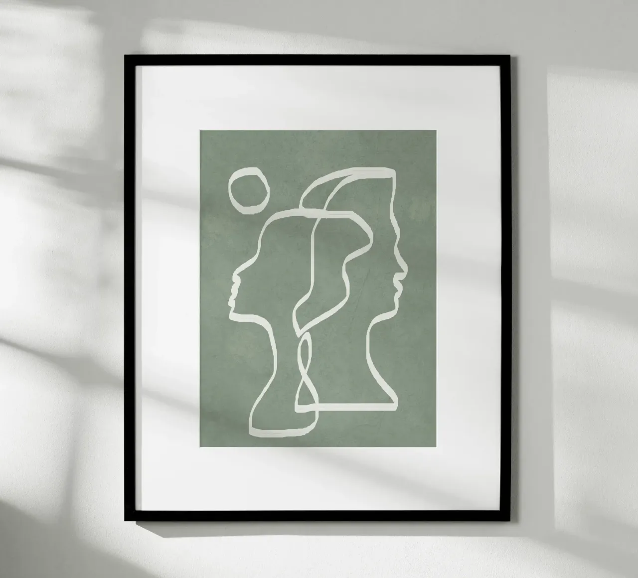 Abstract Faces poster by Flow Line