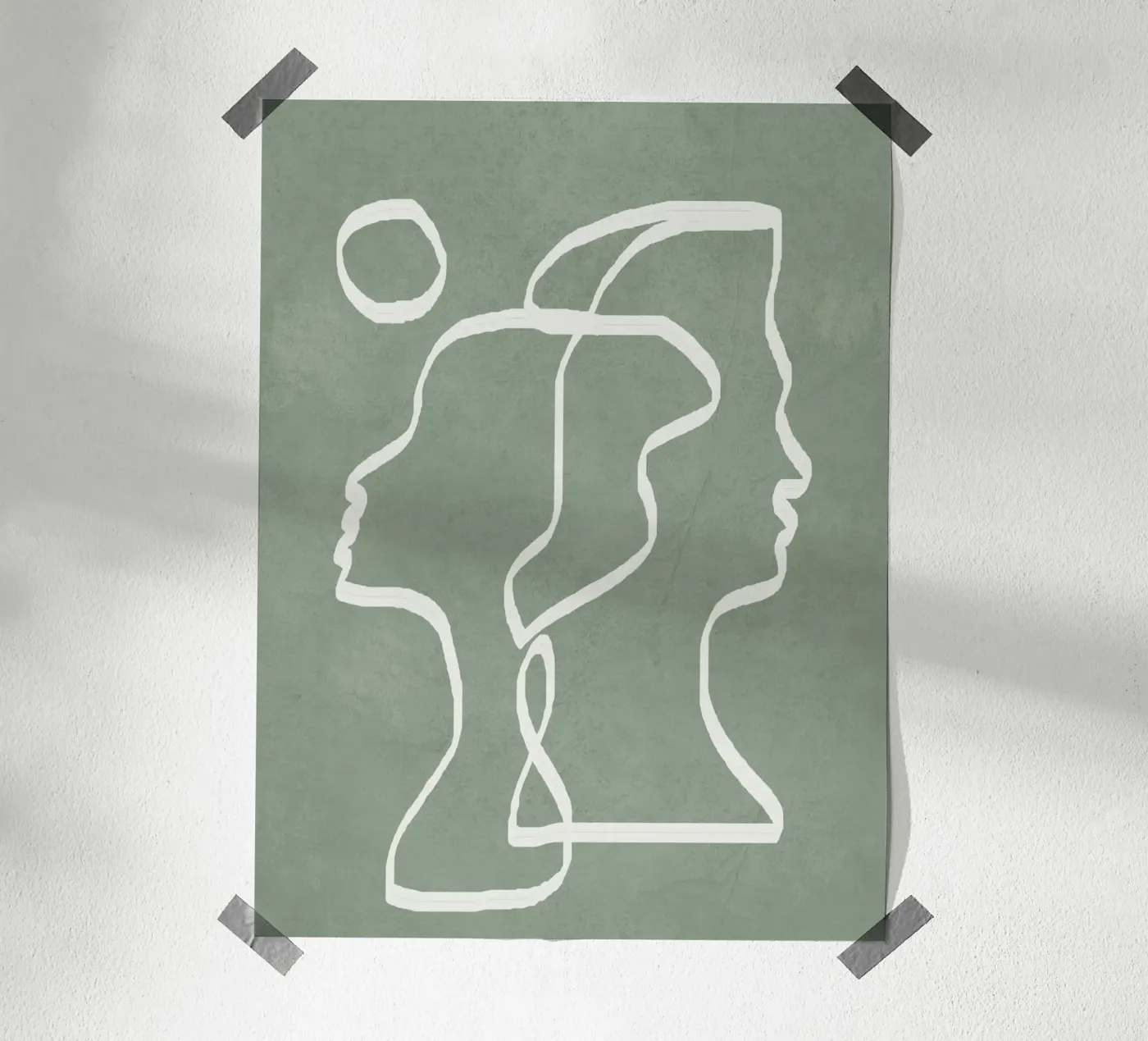 Abstract Faces poster da Flow Line