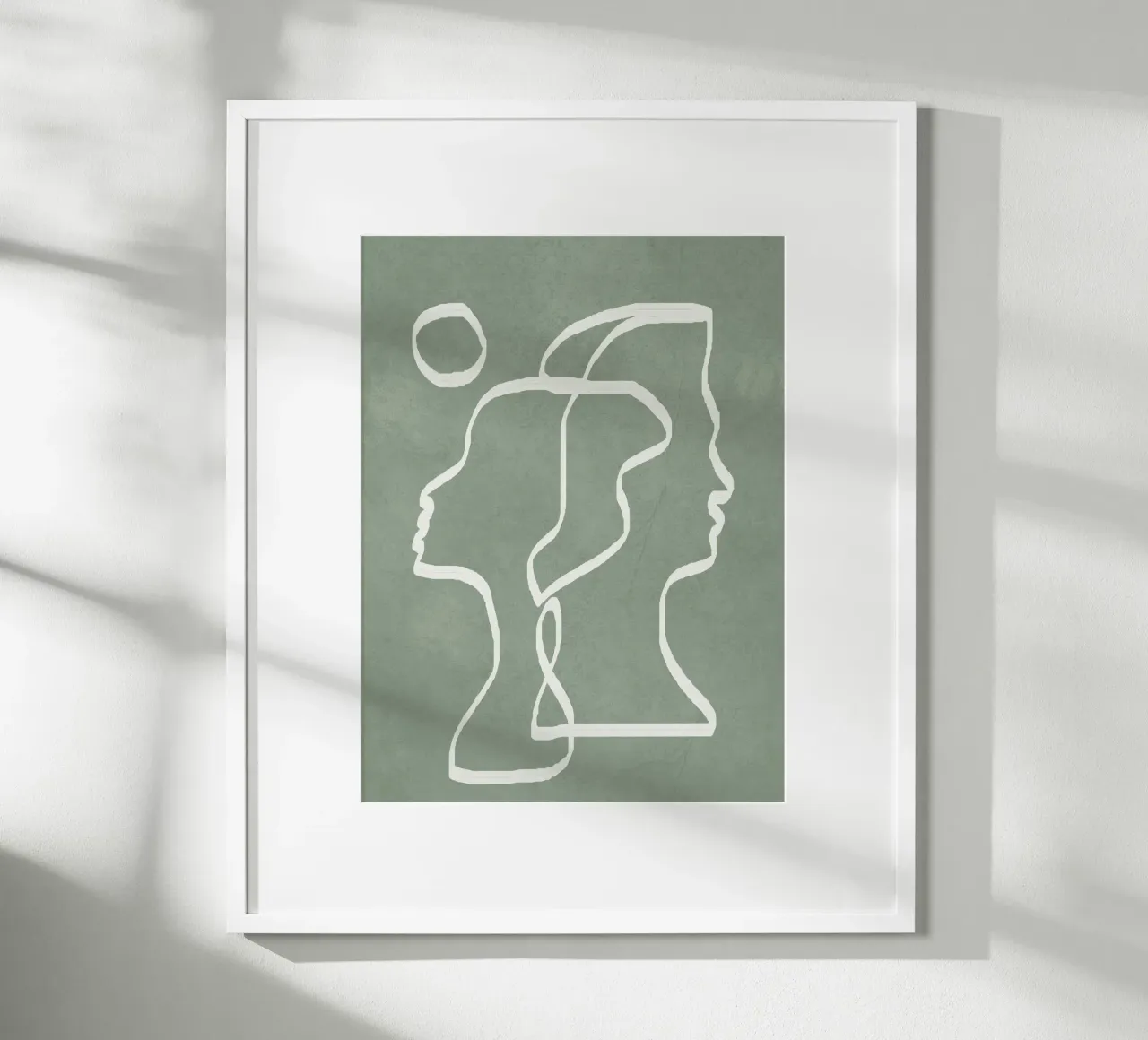 Abstract Faces poster by Flow Line