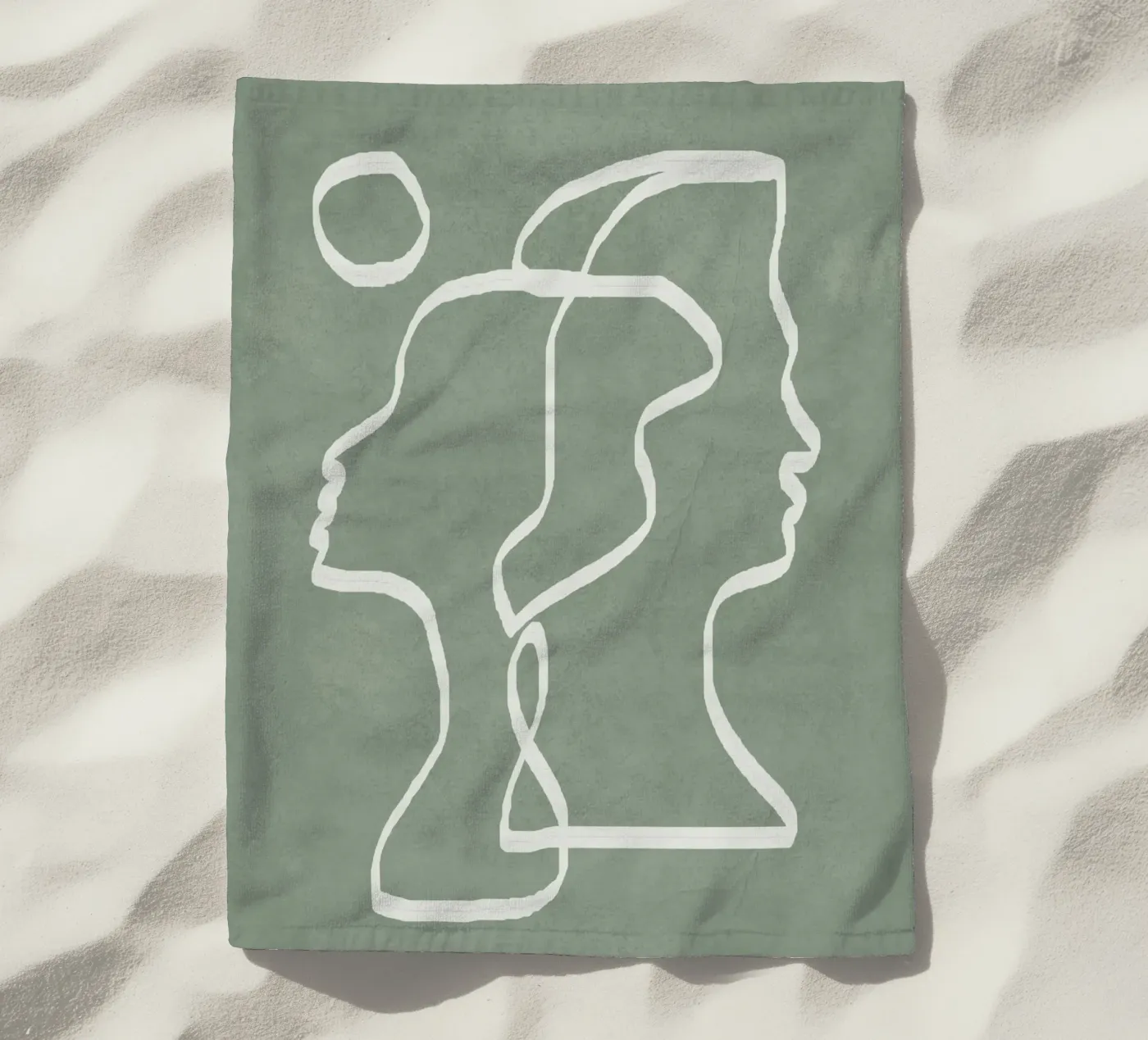 Abstract Faces telo mare da Flow Line