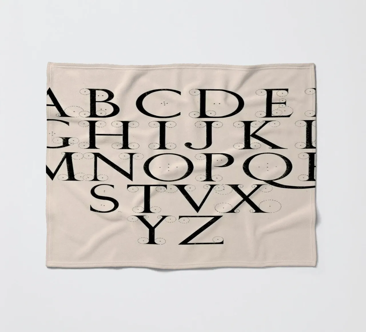 Alphabet Capitals coperta in pile da Astër