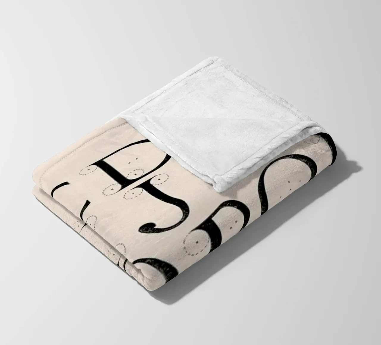 Alphabet Capitals coperta in pile da Astër