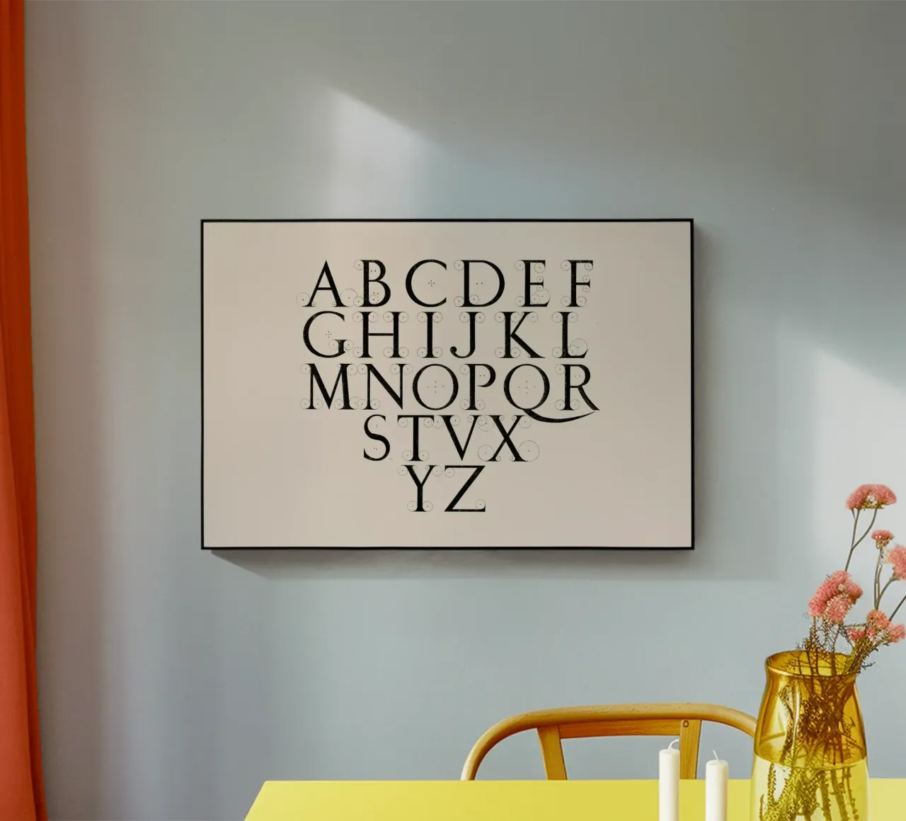 Alphabet Capitals plexiglass da Astër