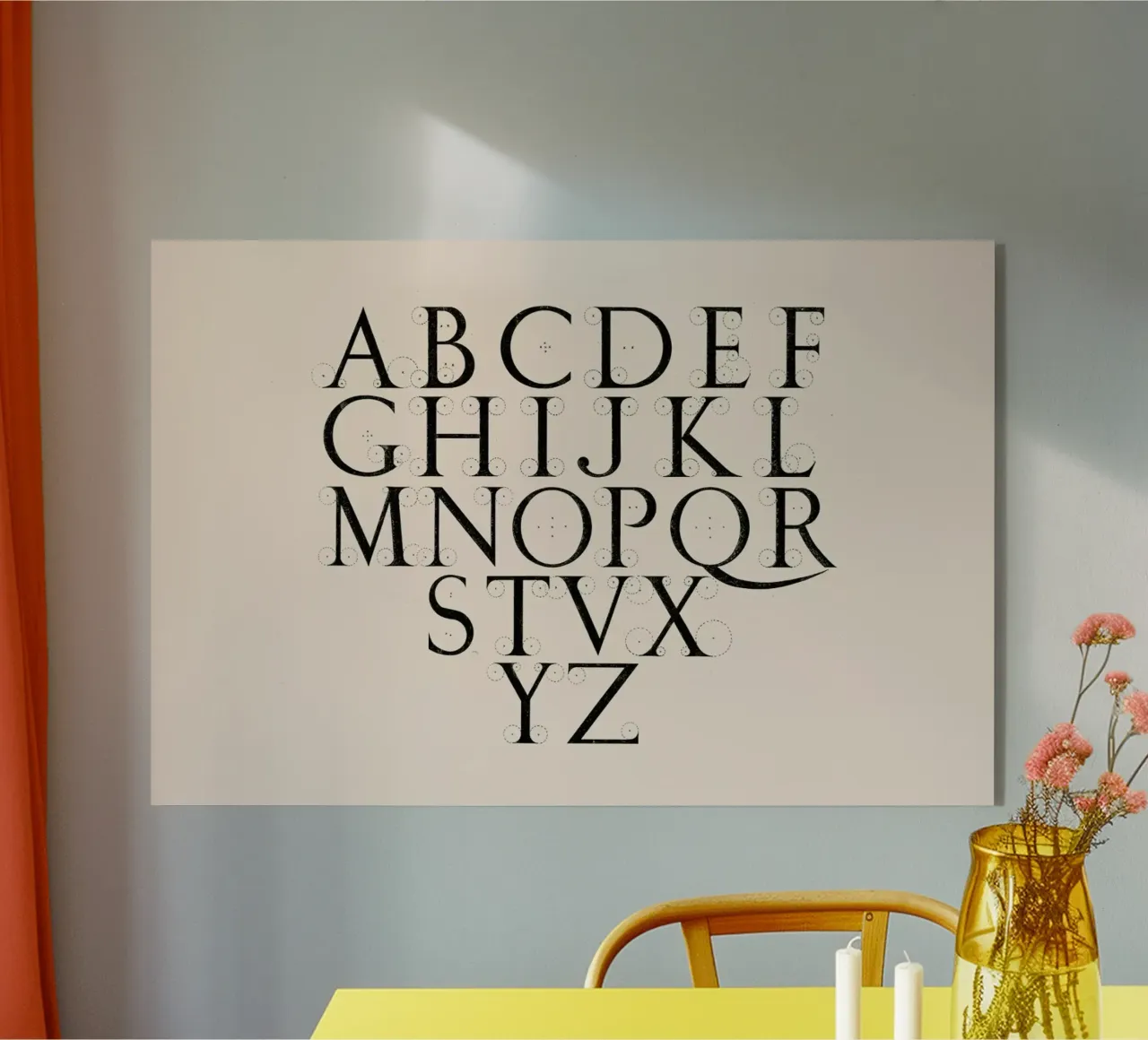 Alphabet Capitals plexiglass da Astër