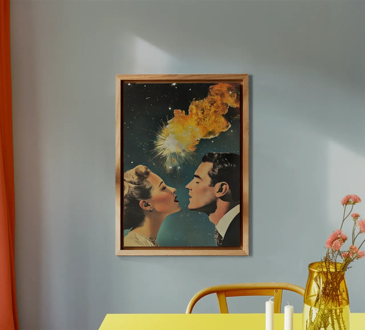 Amore spaziale alluminio dibond da Nikis Art Studio