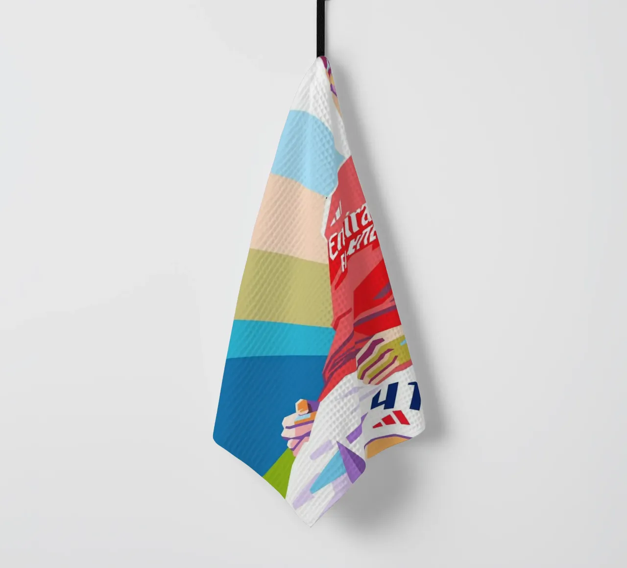 Declan Rice: pop art colorata canovaccio da cucina da Hantamrata