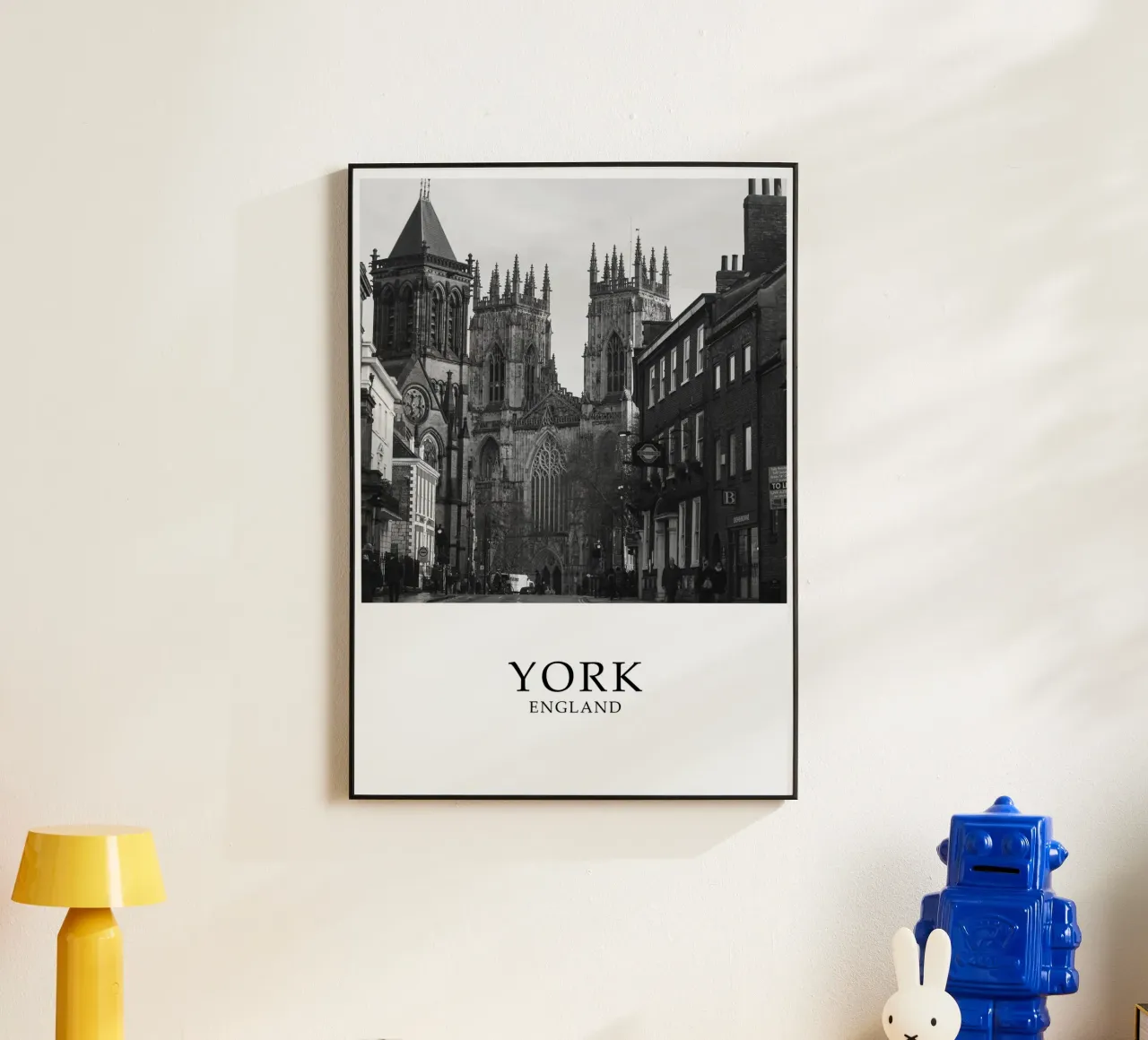 York Minster Inghilterra Architettura Scena in scala di grigi pannello forex da Charnwood Prints