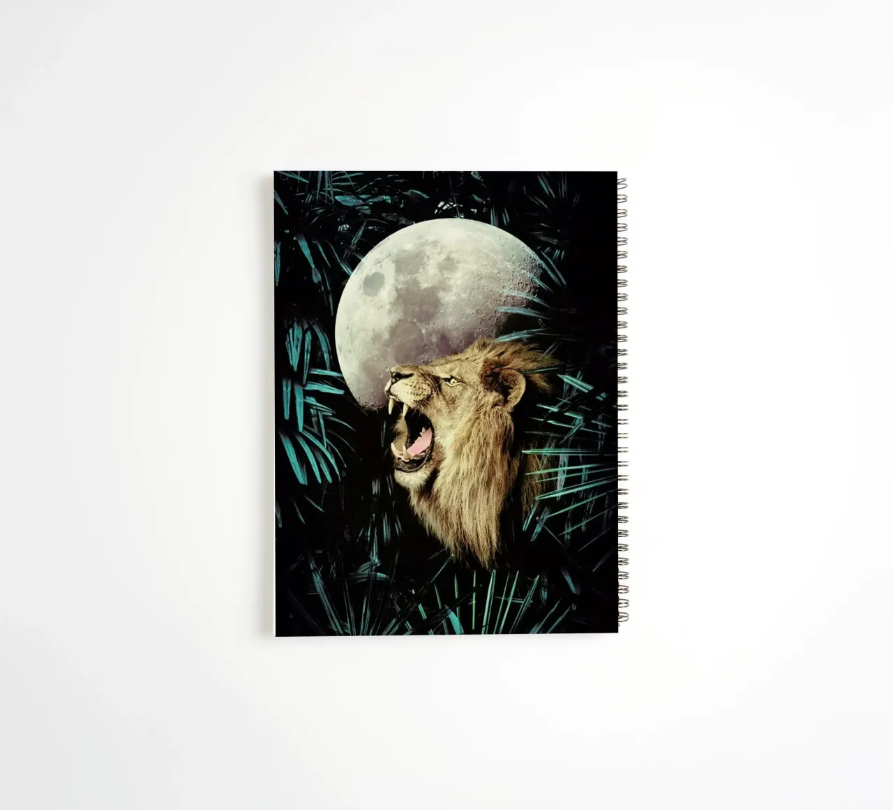 Lion In The Jungle spiral notebook by cafelab