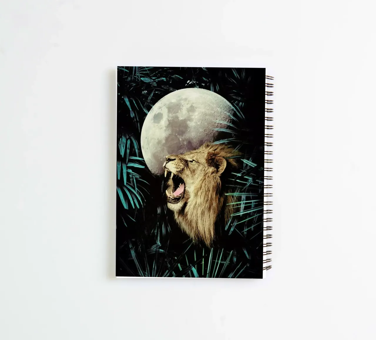 Lion In The Jungle spiral notebook by cafelab