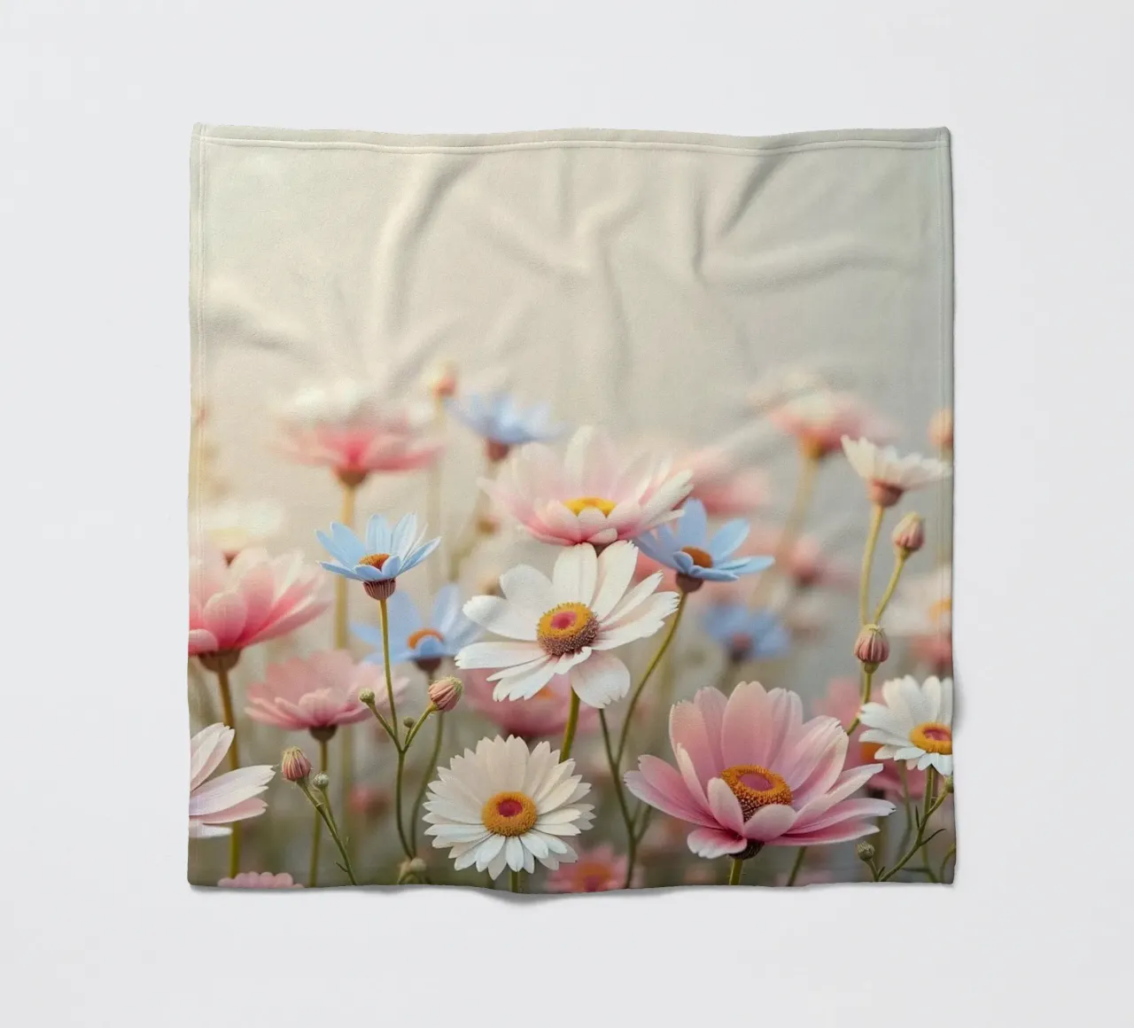 Fiori colorati che sbocciano alla luce del sole coperta in pile da DesignDoodle