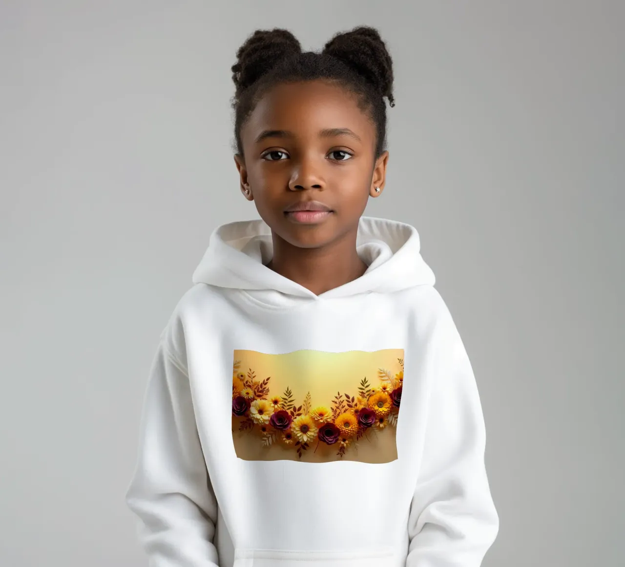 Bellissima composizione floreale in carta dai colori vivaci felpa bambino con cappuccio da DesignDoodle