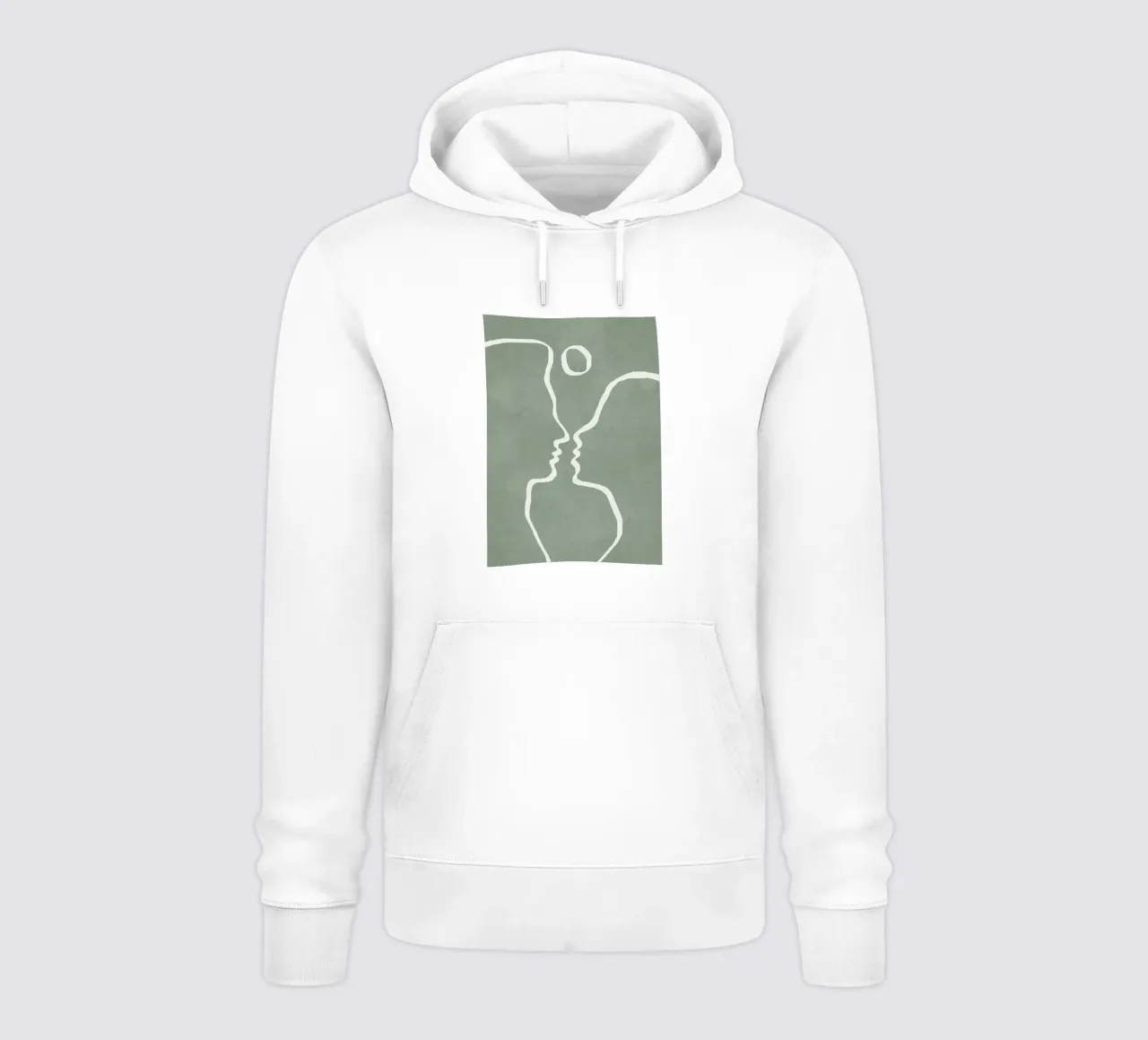 Abstract Couple felpa con cappuccio da Flow Line