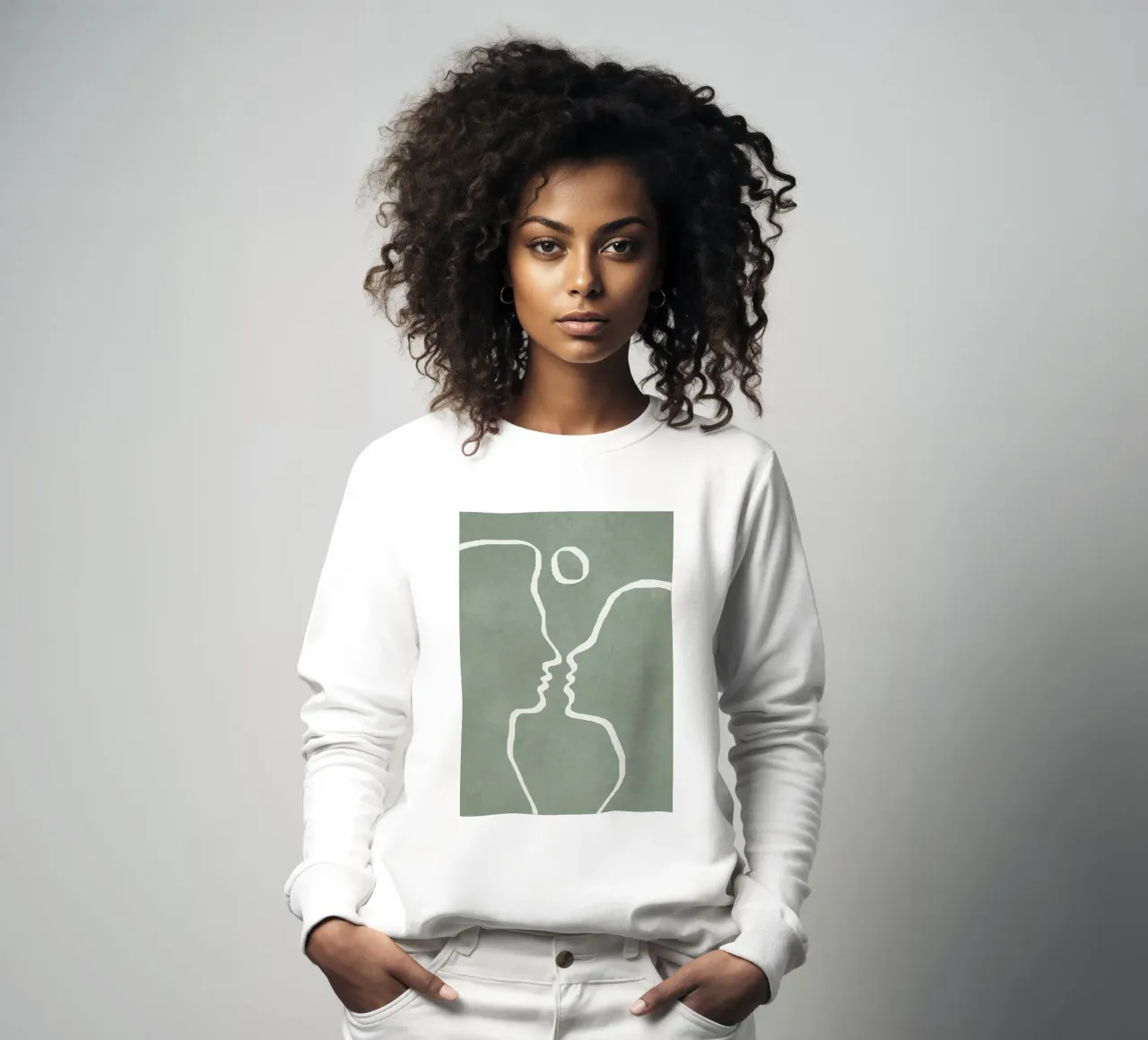 Abstract Couple felpa da Flow Line