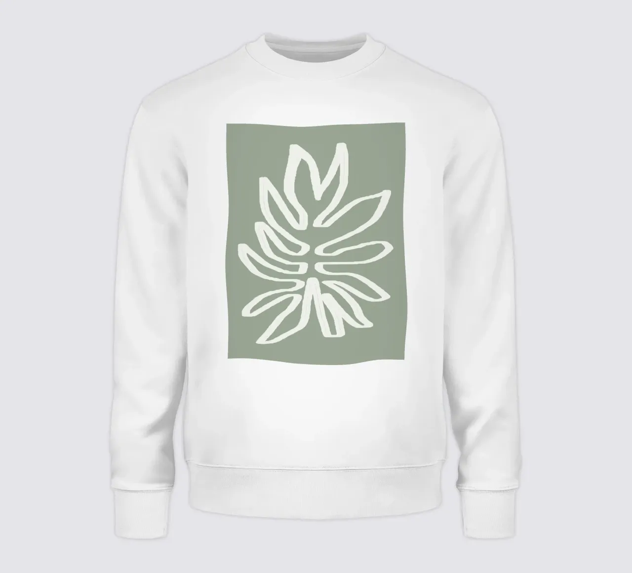 Abstract Leaf sweatshirt by Flow Line