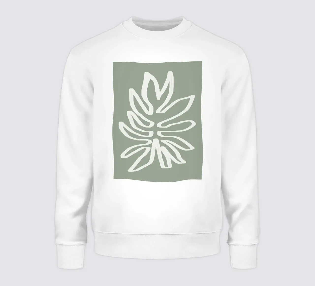 Abstract Leaf felpa da Flow Line