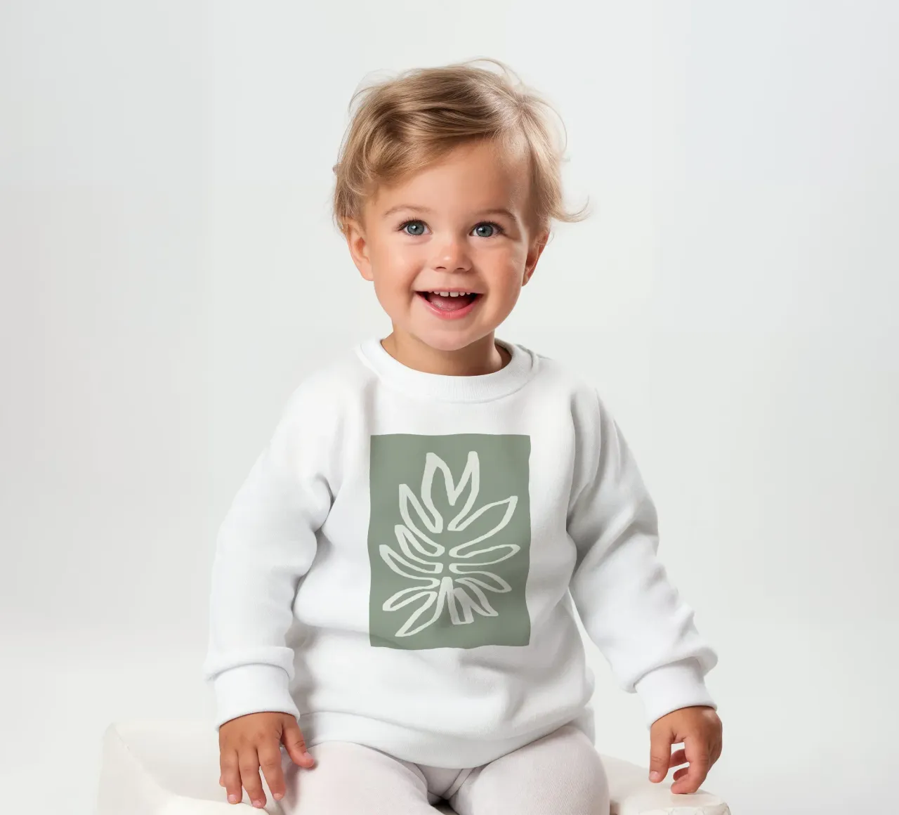 Abstract Leaf felpa neonato da Flow Line