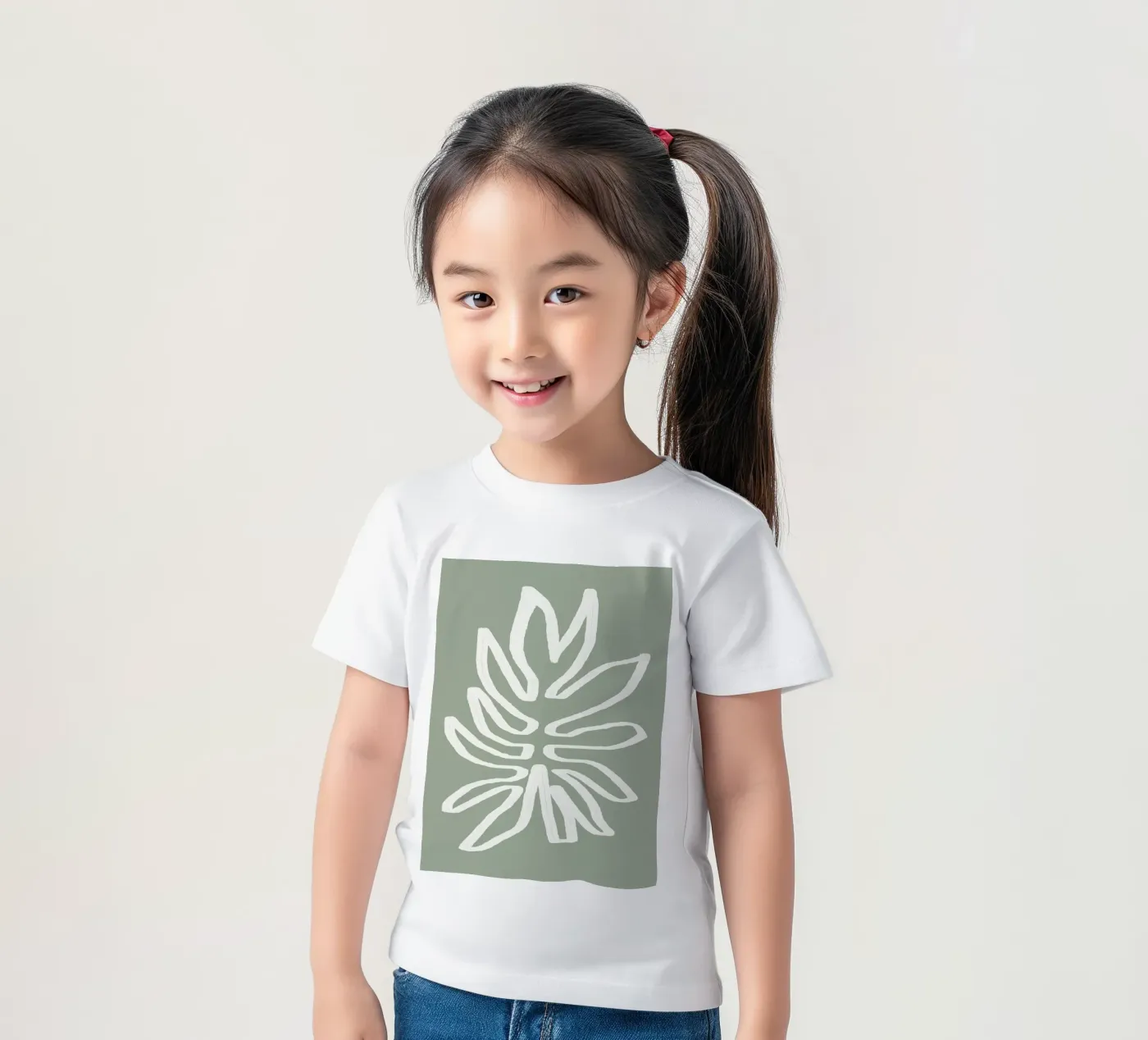 Abstract Leaf t-shirt bambini da Flow Line