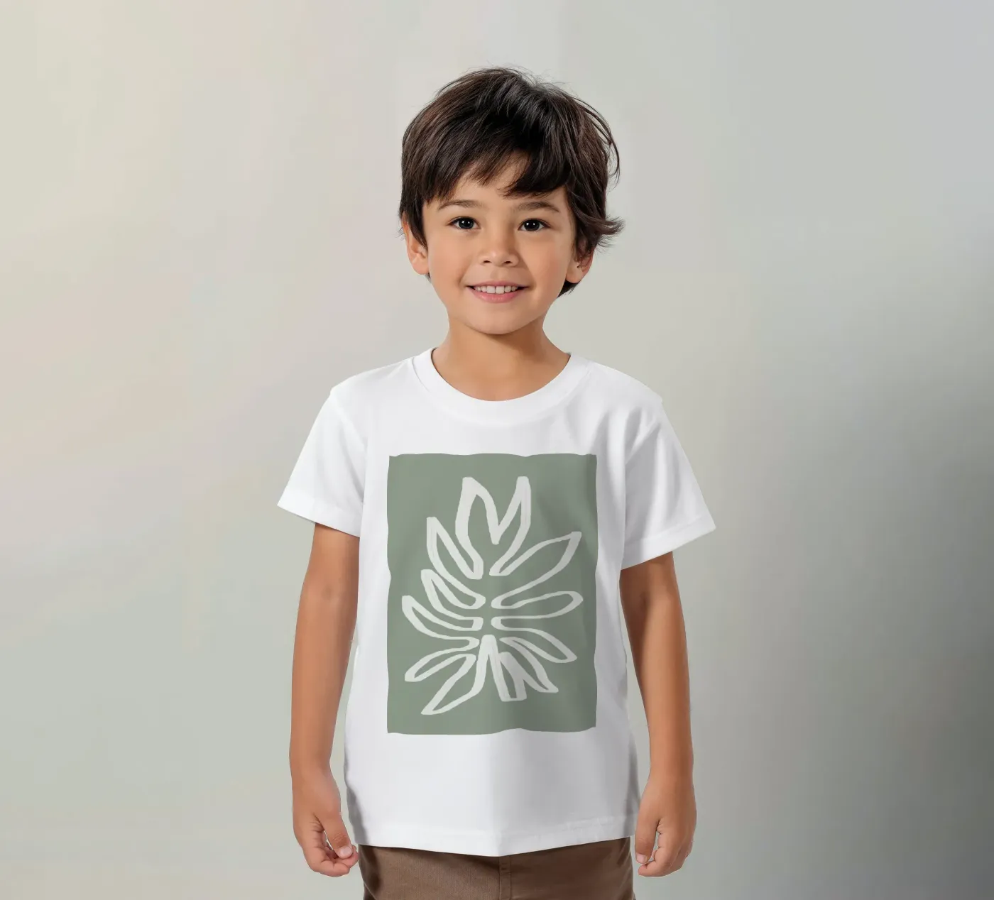 Abstract Leaf t-shirt bambini da Flow Line