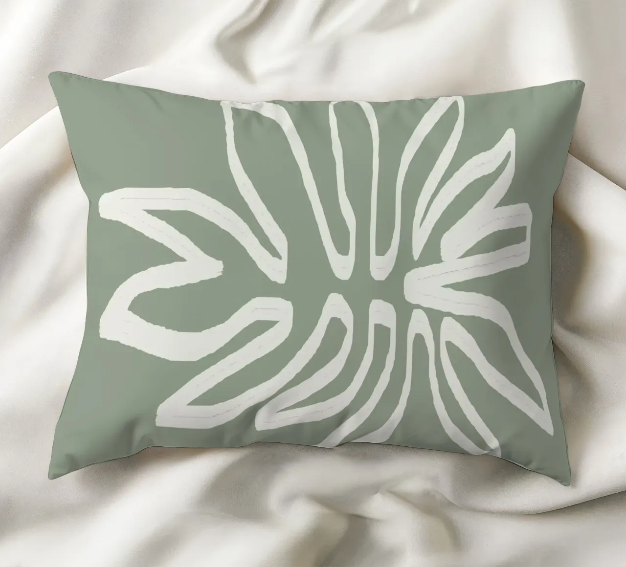 Abstract Leaf cuscino da Flow Line