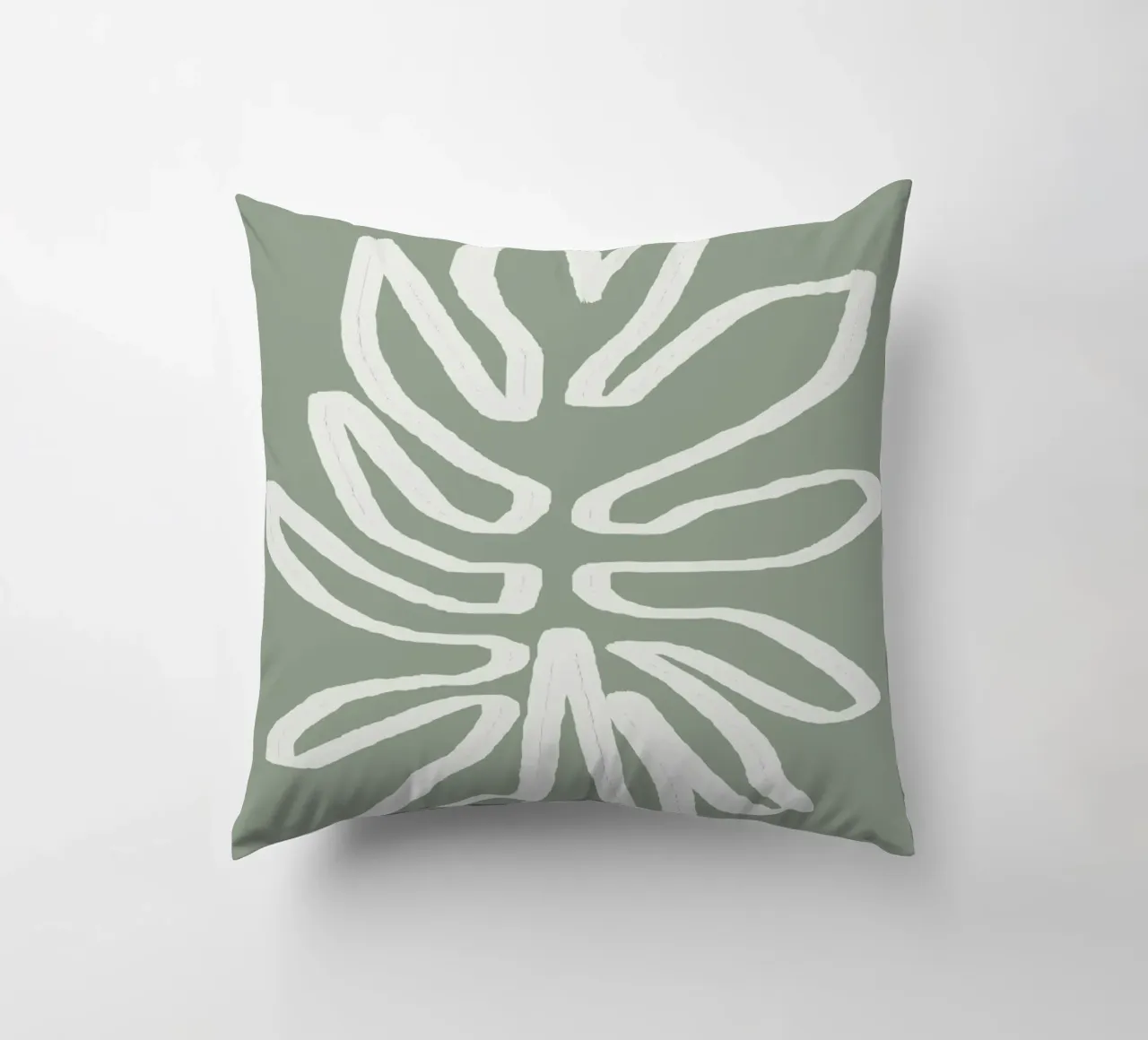 Abstract Leaf cuscino da Flow Line
