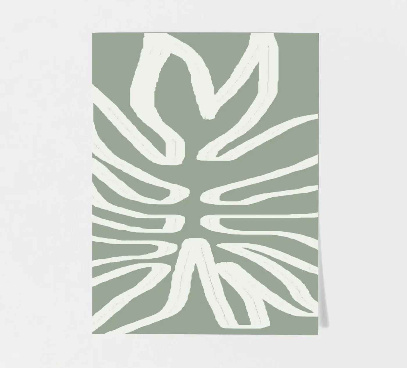 Abstract Leaf sticker sheet by Flow Line